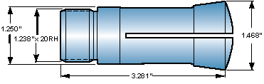 5C Collet 0.038 Round